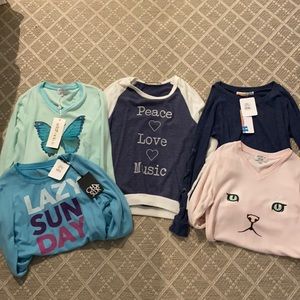 5 soft sweatshirts. Vintage Havana. Wild fox. Chaser